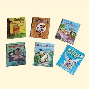 Vintage Disney Little Golden Books Lot